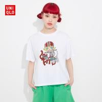 ราคา Fashion 2024 Uniqlo เสื้อยืดแขนสั้น พิมพ์ลาย Bubble Matt Molly Life UTPOPMART สําหรับผู้หญิง 459529 (25930435128)
