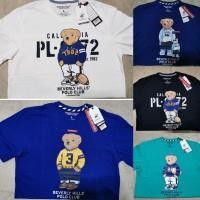 ราคา เสื้อยืดแขนสั้นคอกลมคำแนะนำยอดนิยม เสื้อยืดโปโล ลายพี่หมีของแท้ Beverly Hills Polo ClubCotton 100 S 5XL สะดวกสบาย (25778039484)