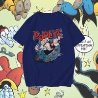ราคา Fashion เสื้อ ป๊อปอาย เยาวชน Tee Luv Popeye The Sailorman T Shirt I Yam What I Yam Popeye ไม่จำกัดเพศ ราคาถูก ฝ้าย 1 (25029833969)