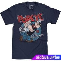ราคา Fashion 2024 เสื้อยืดผ้าฝ้ายพิมพ์ลายผ้าฝ้าย 100 ป๊อปอาย เยาวชน Tee Luv Popeye The Sailorman T Shirt I Yam What I Yam (24929838774)