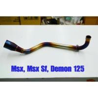 ราคา ส่งฟรี เก็บเงินปลายทาง คอท่อ 2 นิ้ว งานสแตนเลส เกรด AAA สำหรับรถ MSX125 MSX SF 125 demon 125 ตรงรุ่น NO 4 (2858423503)
