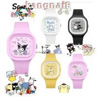 ราคา Kangnai ผู ้ หญิงนาฬิกาควอตซ ์ Sanrio น ่ ารักนักเรียนกีฬานาฬิกาข ้ อมือ Creative Jelly สีสแควร ์ Kuromi Cinnamoroll คู ่ นาฬิกาผู ้ หญิงหญิง (28850262906)