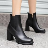 ราคา รองเท้าบูท ส้นสูง ส้นหนา หัวกลม กันน้ํา สไตล์ญี่ปุ่น แฟชั่นสําหรับผู้หญิง ไซซ์ 34 48 (21292896861)