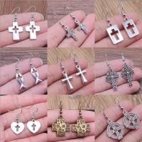 ราคา 1 คู่ พระเยซู ไม้กางเขน ต่างหูห้อย สําหรับผู้หญิง เครื่องประดับ Diy ของขวัญวันวาเลนไทน์ lmy000 (15349328273)