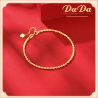 ราคา สร้อยข้อมือทองแท้ 18K เครื่องประดับถัก สไตล์อิตาลี ของขวัญสําหรับแฟนสาว (24725911732)