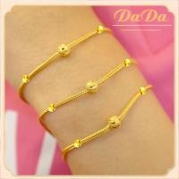 ราคา สร้อยคออิตาลี 18K หนัก 1 9 กรัม และ 96 5 เครื่องประดับผู้หญิง ทนทาน สร้อยข้อมือ สีทอง แบบครึ่งสาย (24125911848)