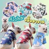 ราคา พร้อมส่ง เสื้อสัตว์เลี้ยง เชิ้ตฮาวาย เสื้อสงกรานต์ ลายดอก ชุดหมาพันธุ์ใหญ่ (6855933921)