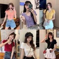 ราคา Maze ใหม่เกาหลีแขนสั้นเสื้อยืดนักเรียนหญิงออกแบบบางเสื้อสั้นนักเรียนหญิง 204 (3128711353)