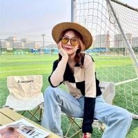 ราคา Maze พร้อมส่ง เสื้อคอปกไหมพรมมีซิป แขนยาวใช้งานได้จริง สีทูโทนผ้านุ่มใส่สบาย 59115 (22151234204)