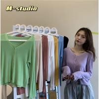 ราคา Maze เสื้อแขนยาวคอวี ตัวผ้านุ่มใส่สบายทรงหลวมผ้าไหมพรมสไตล์เกาหลีใส่ได้ในวันสบายๆจ้า เสื้อคลุมกันแดดแขนยาว 8175 (25880725196)