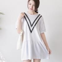 ราคา ชุดให้นมสีขาว ซิปซ่อน ใส่คลุมท้องได้ (1589288275)