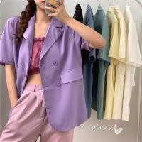 ราคา 827 เสื้อสูทแฟชั่น เสื้อคลุม blazer เสื้อสูทสไตล์เกาหลี ใส่สบาย มีสินค้าพร้อมส่ง (15071074099)