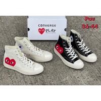 ราคา รองเท้า COMME Des GARCONS PLAY x Converse Chuck Taylor รองเท้าหุ้มข้อ สินค้าพร้อมกล่อง (14609259882)