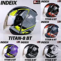 ราคา หมวกกันน็อค INDEX TITAN 8 BT รุ่นใหม่ล่าสุด มีหลุมติดตั้งลำโพง Bluetooth นวมถอดซักได้ มีไซส์ให้เลือก M L XL (13927541891)