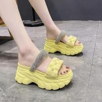 ราคา รองเท้าแตะแฟชั่น ส้นสูง9cm 3 15นิ้ว รองเท้าแตะรัดส้น 2สาย Nacre Sandals ไม่ลื่น งานมาใหม่สวยมากคะ (18722138537)