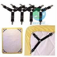 ราคา เซ็ท4เส้น สายรัดผ้าปูที่นอน ที่ยึดมุมเตียงนอน ยางรัดมุมเตียงนอนให้ตึง se99 (4851268616)
