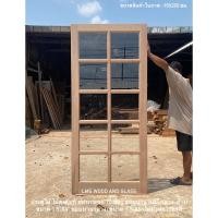 ราคา ประตูไม้ ไม้ตะแบก ช่องกระจก 10 ช่อง (23741428488)