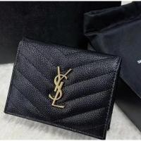 ราคา Saint Laurent ของแท้ YSL wallet SAINT LAURENT MATELASSÉ LEATHER WALLET 530841 อีฟ แซงต์ โลร็องต์ กระเป๋าสตางค์ (24603507359)