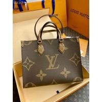 ราคา Louis Vuitton bag รุ่น ONTHEGO MM กระเป๋าช้อปปิ้งโท้ทขนาดกลางรุ่น OnTheGo MM มาพร้อมหูจับ (23762839680)