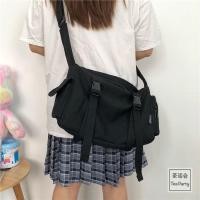 ราคา กระเป๋าสะพายไหล่ ความจุขนาดใหญ่ สีดำ สำหรับผู้ชายและผู้หญิง 818 (3463354996)