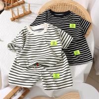 ราคา Star Fruit ชุดเสื้อแขนสั้น กางเกงขาสั้น ลายทาง สองชิ้น สไตล์เกาหลี แฟชั่นฤดูร้อน สําหรับเด็ก (25169724881)