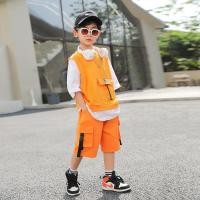 ราคา Star Fruit ชุดเสื้อแขนสั้น กางเกงขาสั้น สองชิ้น สไตล์เกาหลี สําหรับเด็กผู้ชาย (25716082913)