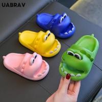 ราคา Uabrav รองเท้าแตะเด็ก พื้นหนา กันลื่น นุ่มสบาย รองเท้าแตะไดโนเสาร์ (25175612609)