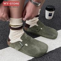 ราคา Original ของแท ้ หนัง Birkenstock รองเท ้ าผู ้ ชายฤดูร ้ อนหนา soled รองเท ้ าขี ้ เกียจ dual purpose รองเท ้ าแตะผู ้ หญิงรองเท ้ าแตะ Unisex (24378578647)