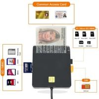 ราคา เครื่องอ่านการ์ดรีดเดอร์ Usb Sim Smart Card Reader Bank Card Ic Id Emv Tf Mmc Card Readers Usb Ccid Iso 7816 (22087816402)
