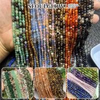 ราคา ลูกปัดหินควอตซ์ธรรมชาติ สีชมพู สีม่วง ขนาด 2 มม สําหรับทําสร้อยคอ สร้อยข้อมือ DIY (22962667648)