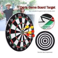 ราคา กระดานปาเป้า 15นิ้ว ปาได้ 2 หน้า Dartboard กระดานปาเป้าไม้ พร้อมลูกดอก6ลูก เกมปาเป้า (3882988382)