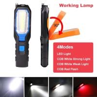 ราคา Cob LED ไฟทํางาน ไฟฉายมือแม่เหล็ก ปรับได้ โคมไฟถ้ํา แบบชาร์จ USB โคมไฟตั้งแคมป์ พร้อมตะขอแม่เหล็กเลือก เครื่องมือ (16453400006)