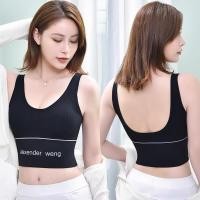ราคา สปอร์ตบรา สปอร์ตบราแบบสวม Sport Bra เสื้อชั้นในไร้โครง บราไร้ขอบ เสริมฟองน้ำ ชุดชั้นในกีฬา (17971512342)