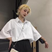 ราคา เสื้อเชิ้ตแขนสั้นผู้หญิงกระเป๋าหน้า เสื้อเชิ้ตแขนสั้นผู้หญิงสีพื้น เสื้อผ้าแฟชั่น Shirt เชิ้ตรุ่นยอดฮิต เชิ้ตคอปกฮาวาย แ (9842133436)