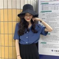 ราคา เสื้อเชิ้ตแฟชั่น เสื้อเชิ้ตแขนสั้นผู้หญิง oversize เสื้อผ้าแฟชั่น Shirt เชิ้ตรุ่นยอดฮิต เชิ้ตคอปกฮาวาย แขนสั้น ทรงเกาหลี (9242129470)
