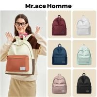 ราคา Mr ace Homme กระเป๋าเป้สะพายหลัง กระเป๋านักเรียน ความจุขนาดใหญ่ กันน้ํา สีพื้น สไตล์เกาหลี เรียบง่าย สําหรับผู้หญิงกระเป๋าสะพายหลัง (17691919588)