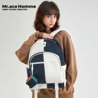 ราคา Mr ace Homme Class Time Series backpack กระเป๋าเป้สะพายหลัง กันน้ํา สไตล์เกาหลี สําหรับผู้ชาย 14 นิ้ว Schoolbag (22234112581)