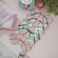 ราคา แว่นสายตาสั้น 2 00ถึง 2 75 แว่นตาทรงหยดน้ำ แว่นกรองแสง รุ่น 3126 JS (3013655082)