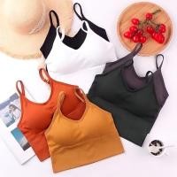 ราคา เสื้อในผู้หญิง สปอร์ตบรา สายเดี่ยว เว้าหลังสุด sexy ไร้โครงใส่สบาย (22105536321)