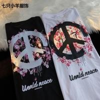 ราคา เสื้อ ผู้หญิง สีดํา แฟชั่น เสื้อเชิ้ต คอกลม ฮิปฮอป เชิ้ตผู้ แฟน เสื้อยืด เกาหลี ผ้าฝ้าย white คนอ้วน โอเวอร์ไซส์ แขนสั้น men ผู้ชาย เสื้อผ้า ไซส์ใหญ่ สีขาว cotton oversize ทรงหลวม วินเทจ shirt plus si