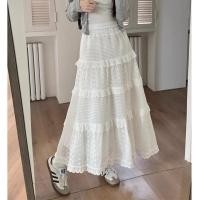 ราคา ชุดเดรสกระโปรง ความยาวปานกลาง ทรงเอ แต่งลูกไม้ สีขาว แฟชั่นฤดูร้อน สําหรับสตรี (24573650122)