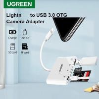 ราคา 24H In Stock Ugreen 4 in 1 อะแดปเตอร์การ์ดหน่วยความจํา SD TF OTG 8 Pin เป็น SD TF UBS สําหรับกล้อง APPLE (24507223730)