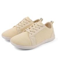 ราคา รองเท้าผ้าใบหน้ากว้าง barefoot shoes ใส่สบายมาก ไม่บีบนิ้ว ZX331 สี off white (24072076165)
