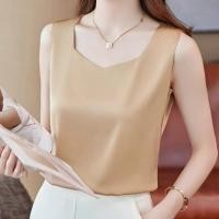 ราคา เสื้อกล้าม ผ้าซาติน ทรงหลวม ขนาดใหญ่ แฟชั่นฤดูร้อน สําหรับผู้หญิง 24 ชั่วโมง (24723096011)