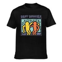 ราคา คุณภาพระดับพรีเมียม Keith Haring Best Buddies Vintage Father Dad Cotton Summer T Shirt (25779995685)