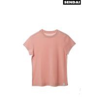 ราคา SENDAI เสื้อยืดคอกลมผู้หญิง สีชมพูเข้ม (23087525873)