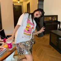 ราคา พร้อมส่ง เสื้อยืดลายการ์ตูนผู้หญิงน่ารักๆ oversize แฟชั่น สาวอวบ ทรงหลวม สไตล์เกาหลี ฤดูร้อนใหม่ เสื้อโอเวอร์ไซส์วินเทจ (25315045753)