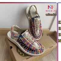 ราคา รองเท้า แตะ รองเท้าใหญ่ สไตล์ KEEN Sandal ชาย หญิง สีเบจ สายรุ้ง ยิงจริง 100 (15738973681)