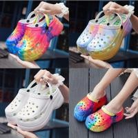 ราคา รองเท้า รองเท้าแตะ หัวโต สวมใส่สบาย ซิลิโคน น้ำหนักเบา สีรุ้ง 7cm (15314399812)