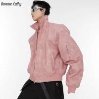 ราคา เสื้อแจ็กเก็ตหนัง ตัวสั้น ลาย Bonnie Cathy American สไตล์เรโทร (20895426205)